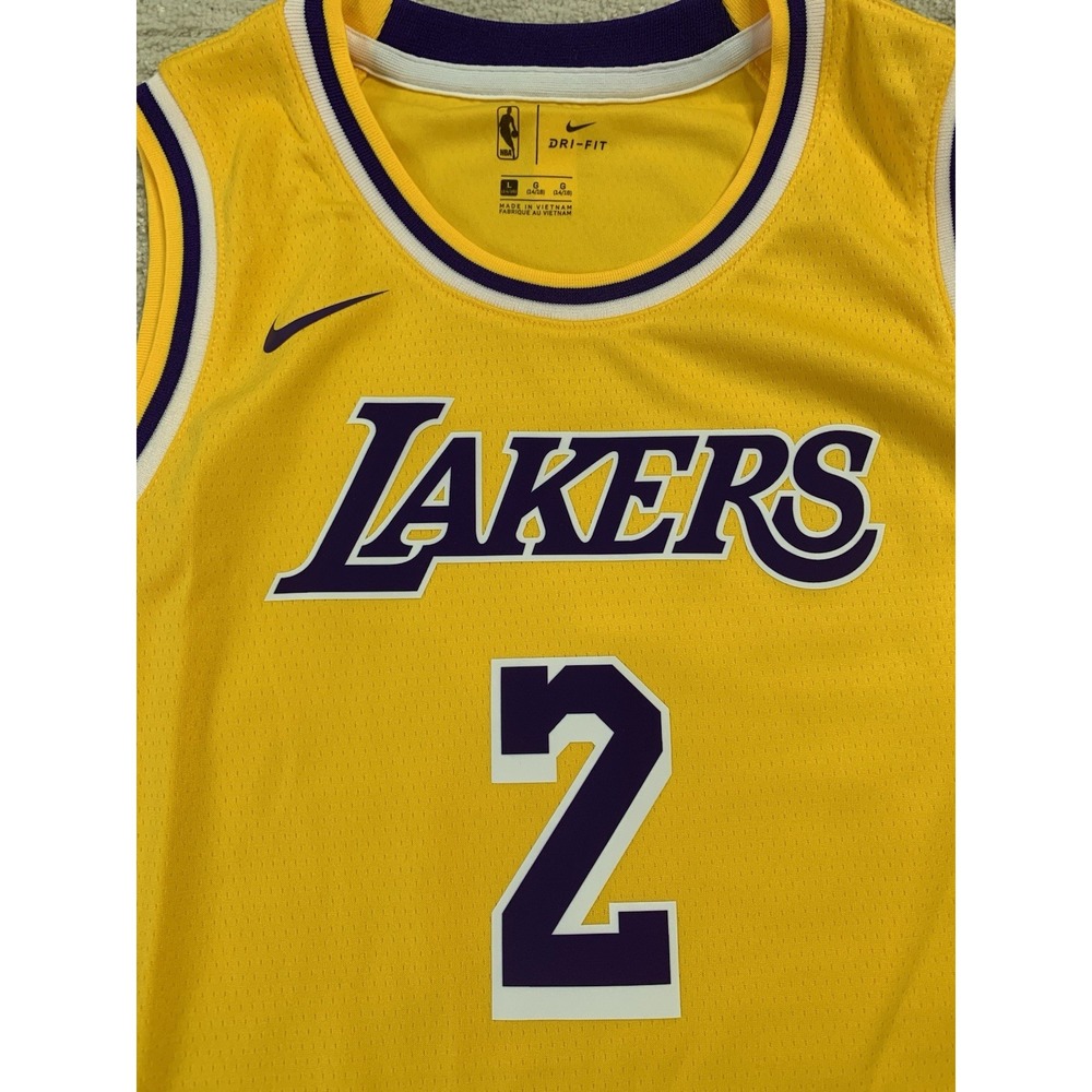 Nike Los Angeles Lakers Lonzo Ball Size Youth L 14/16 NBA Basketball Jersey NWT - Picture 9 of 14